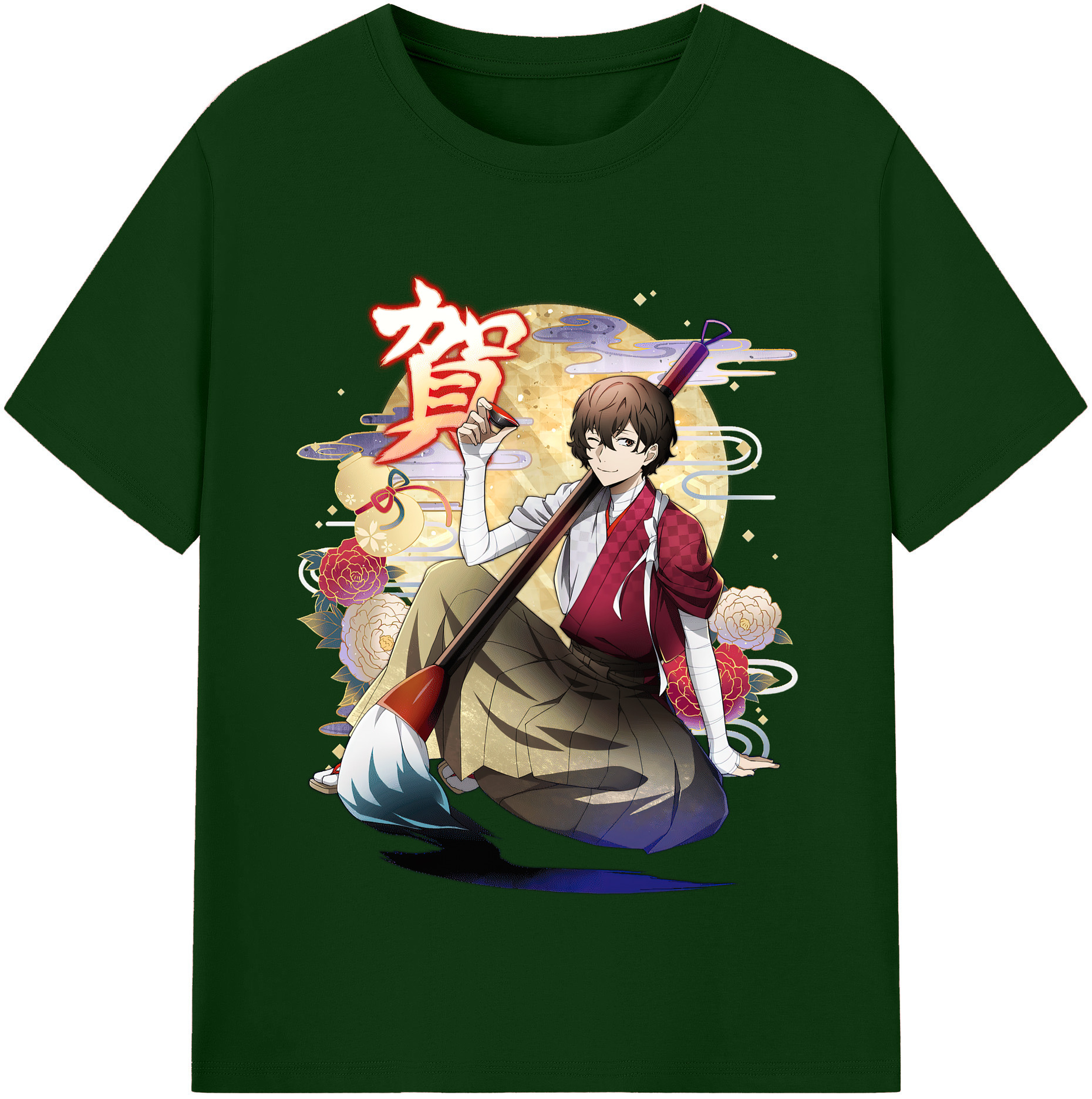 （画像用） 文豪ストレイドッグス Bungo Stray Dogs 綿100％半袖Tシャツ（フロントプリント）